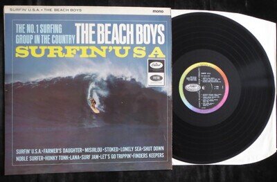 THE BEACH BOYS - Surfin' USA - 1960's UK Capitol Original Mono LP - Vinyl EX