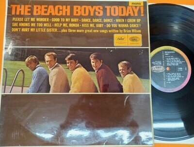 The Beach Boys - Today! LP 1966 1st UK Pressing Mono Capitol T 2269