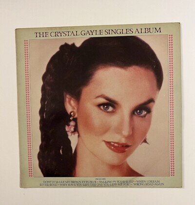 Crystal Gayle - The Singles Album - UAG30287 Vinyl LP Record VG+/EX