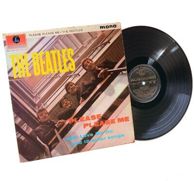 The Beatles Please Please Me Gold Mono 1st Type 1a 1H /1H GROVED Label WOTZ Tax