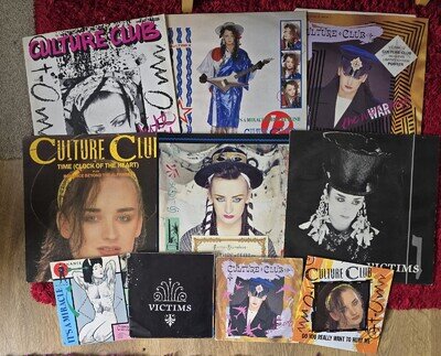 Culture Club 6 x 12" 4 x 7" Vinyl Single Job Lot Bundle Boy George Pop 80's