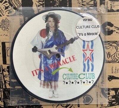 Culture Club - It's A Miracle 7" Picture Disc - Unplayed EX - 1983 Virgin