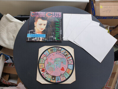 CULTURE CLUB - PROFILE 1984 UK PRESS 12" VINYL RECORD PICTURE DISC + 4 POSTERS