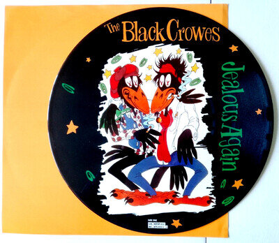 The Black Crowes – Jealous Again 12" Vinyl 1990 – NM/NM – Def American