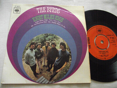THE BYRDS ~ EIGHT MILES HIGH ** 1966 UK CBS 7" EP
