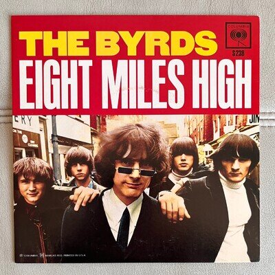 The Byrds - Eight Miles High 7" Yellow Vinyl S238 EX / NM