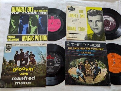 7" EP Collection ** THE BYRDS, MANFRED MANN, THE SEARCHERS, DUANE EDDY.