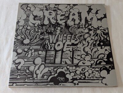 CREAM - WHEELS OF FIRE (UK 1977 RELEASE - 2LP SET - GATEFOLD SLEEVE - VG+)