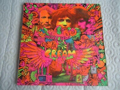 Cream Disraeli Gears LP Vinyl Record England 1966 Mono Reaction 593003 A1 - B 2