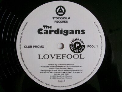 THE CARDIGANS LOVEFOOL CLUB PROMO STOCKHOLM FOOL 1 POP ROCK SWEDEN