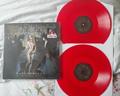 CRADLE OF FILTH CRYPTORIANA 12"DOUBLE RED VINYL LP WITH POP UP INNER SLEEVE NEW