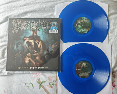 CRADLE OF FILTH HAMMER OF THE WITCHES 12"DOUBLE BLUEVINYL POPUP INNER SLEEVE NEW