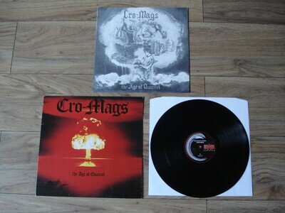 CRO-MAGS THE AGE OF QUARREL ORIG UK 1987 A1/B1 1ST PRESS LP GWLP 9 MINT VINYL