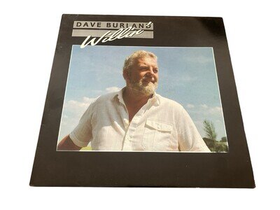 Dave Burland Willin' LP Vinyl Record 1989 CRO 223 Black Crow Records - EX/VG+