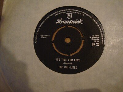 THE CHI-LITES, ITS TIME FOR LOVE, BRUNSWICK RECORDS 1975 EX+