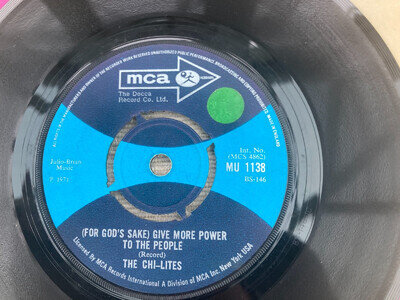 THE CHI-LITES - FOR GOD'S SAKE GIVE MORE POWER TO THE PEOPLE - VINYL 7" M-