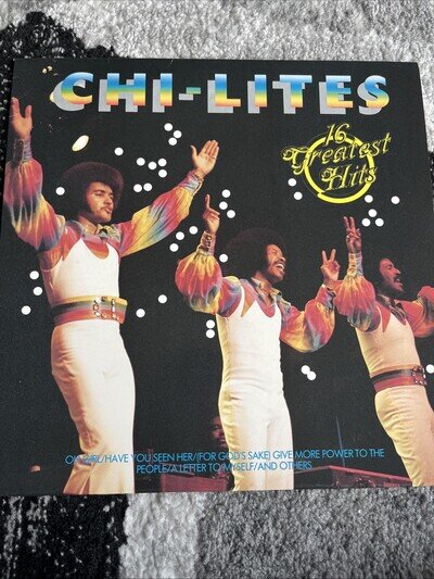 Chi-Lites - 16 Greatest Hits- RARE 12” Vinyl LP (Made in W Germany) [LP 2262535]