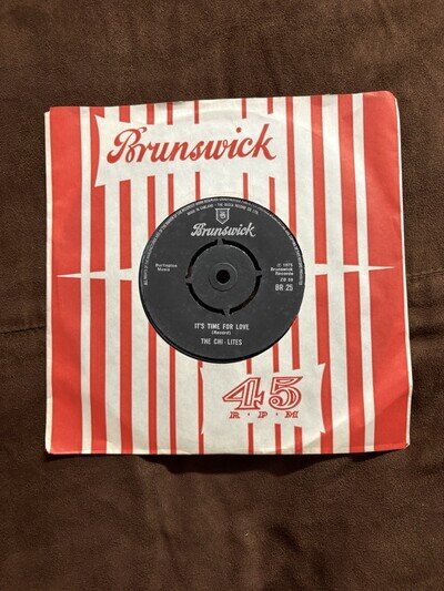MINT The Chi Lites-Its Time for Love/The Coldest Days Of My Life 7" Vinyl 1972