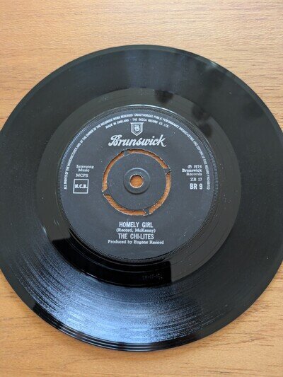 The Chi-Lites 'Homely Girl' 7" Vinyl Single - 1974 Brunswick Records - BR 9