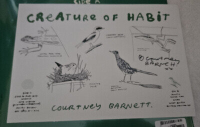 Courtney Barnett - Creature Of Habit. Sugar Plum Vinyl with signed print /500