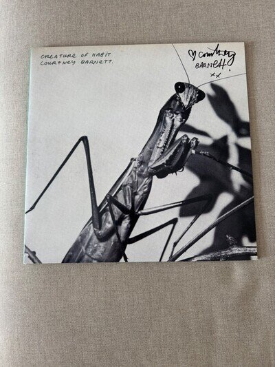 Courtney Barnett Creature Of Habit Caramel SIGNED SLEEVE VINYL AUTOGRAPH PROOF