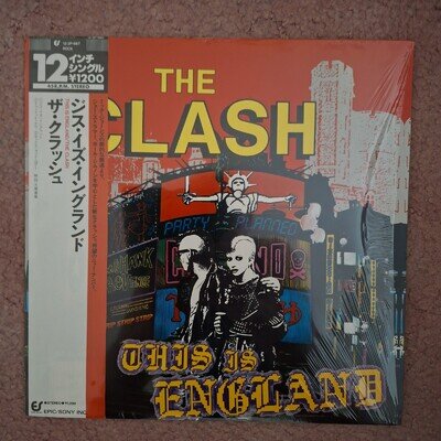 The Clash This Is England 12" Vinyl Single With Obi In Original Shrink Wrap