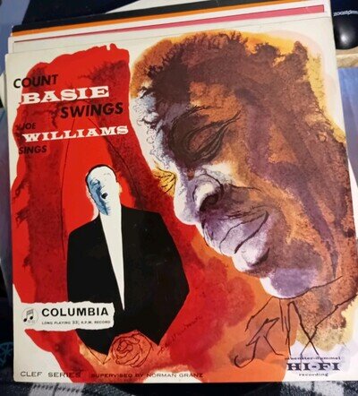 Count Basie Swings Joe Williams Sings 12"Vinyl LP Record Iss 1956 VG VG JAZZ.