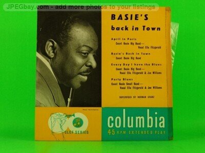 COUNT BASIE BASIE'S BACK IN TOWN (149) 4 Track 7" Single including Picture Sleev