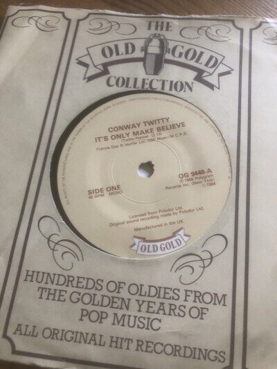 Conway Twitty N.Mint It’s Only Make Believe Old Gold 9448 Mona Lisa