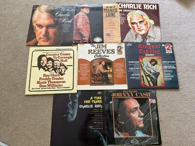 Country and Western 8 Record/Vinyl/LP bundle