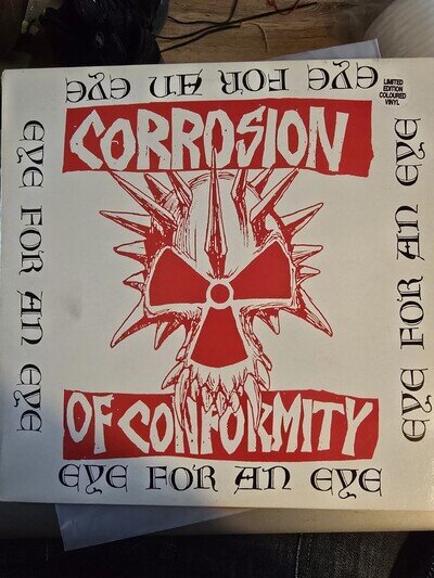 Corrosion Of Conformity Eye For An Eye 1st Press Red Vinyl LP NEAR MINT 33 RPM