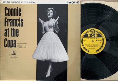 CONNIE FRANCIS AT THE COPA 1961 UK MONO VINYL LP MGM-C861 FREE UK P&P