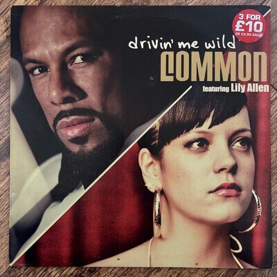 Common Feat. Lily Allen - Drivin' Me Wild EX-/EX- UK 12” Vinyl Single 2007