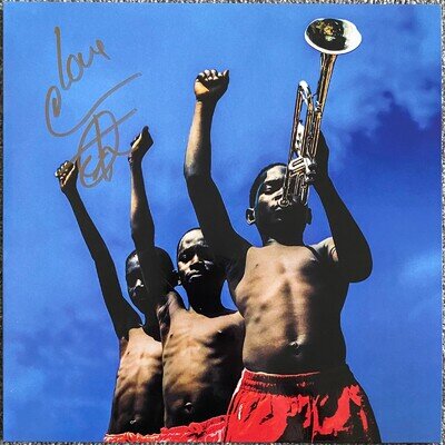 COMMON HAND SIGNED A BEAUTIFUL REVOLUTION PT1 COURAGEOUS BLUE VINYL