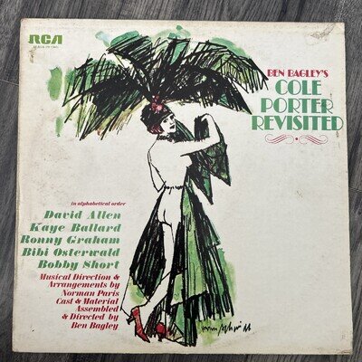 Ben Bagley's Cole Porter Revisited - Ft David Allen, Bobby Short - 1973 Vinyl