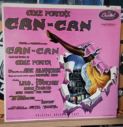 Cole Porter's Can-Can Original Broadway Cast (Lilo / Peter Cookson) vinyl LP