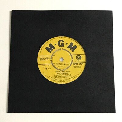 The Cowsills - Indian Lake/Newspaper Blanket 7" Vinyl Record - MGM 1424 VG+
