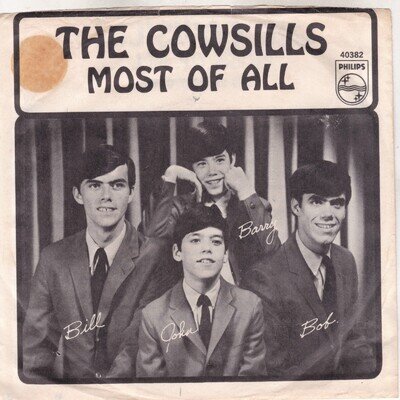 Pop Rock--The Cowsills – Most Of All / Siamese Cat - HEAR !!