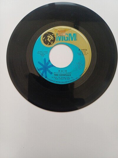 The Cowsills- Hair 7" Vg USA Import