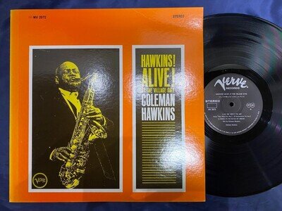MINT! COLEMAN HAWKINS ALIVE! VERVE MV 2072 STEREO JAPAN VINYL LP