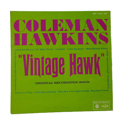 COLEMAN HAWKINS - VINTAGE HAWK LP MFP 1128 Jazz Legend VG+/VG+
