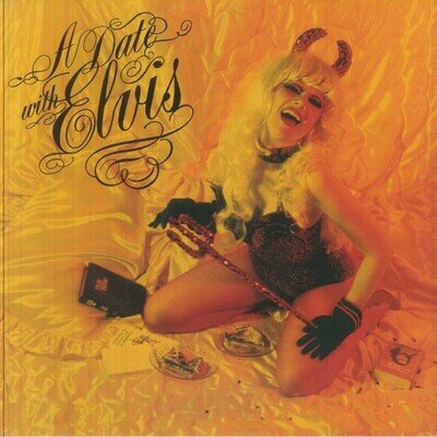 CRAMPS, The - A Date With Elvis (reissue) - CLEAR GOLD MARBLED VINYL LP