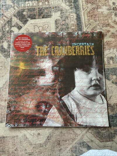 THE CRANBERRIES - UNCERTAIN Limited Edition CRANBERRY RED Vinyl LP Sealed