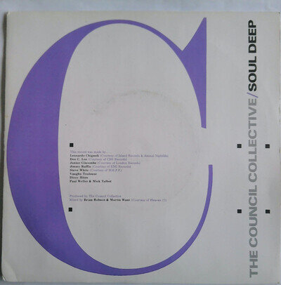 THE COUNCIL COLLECTIVE - SOUL DEEP 1984 7" VINYL SINGLE. MINE 1.