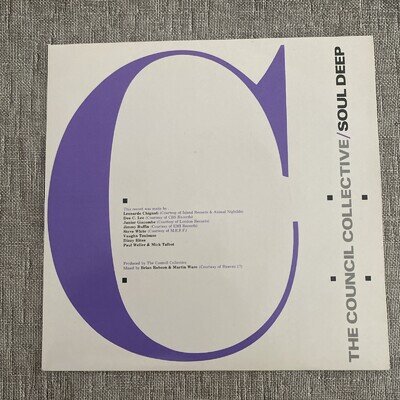 The Style Council Collective Soul Deep Single Blue Label