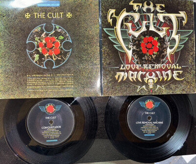 The Cult Love Removal Machine Excellent 2 x 7" Single Vinyl Record BEG182D (AF)