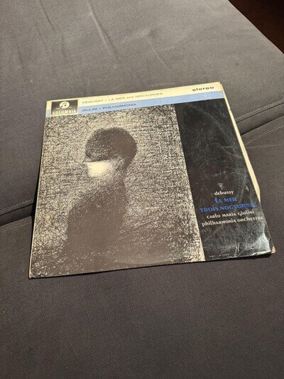 vinyl LP Claude Debussy's La Mer and nocturnes, Carlo Maria Giulini, philharmoni