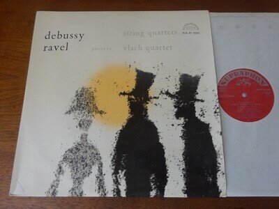 RED ST DEBUSSY / RAVEL - STRING QUARTETS LP, Vlach Q/T, SUPRAPHON SUA ST 50040