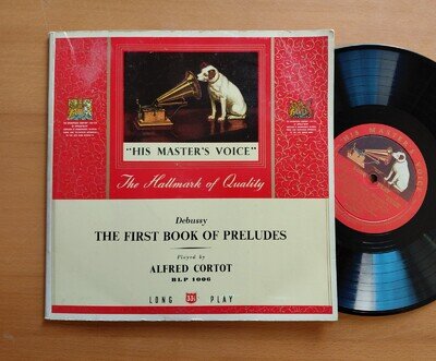 BLP 1006 Cortot Debussy First Book Of Preludes NEAR MINT HMV 10" Vinyl LP
