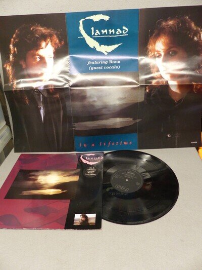 Clannad / Bono : In A Lifetime - UK 12" single + Poster - 1989 - PT 42874